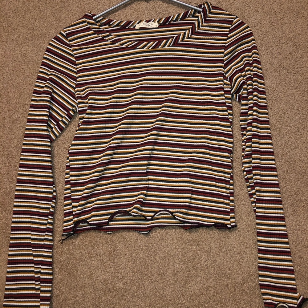 Striped long sleeve shirt